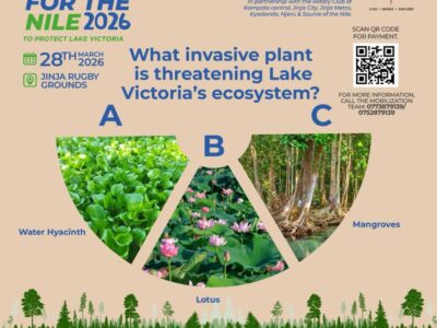 Join the movement on 28th March in Jinja to fight invasive water hyacinth and keep the Nile flowing clean. Perfect weekend escape from Kampala or Entebbe, run, explore the Source of the Nile, and travel responsibly