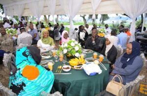 Guests enjoying the Iftar meal at the Uganda Civil Aviation Authority (UCCA) Ramadan dinner on March 6th, 2026, a vibrant gathering of Muslim aviation stakeholders sharing food, conversation, and Ramadan spirit at the Uganda Civil Aviation Authority (UCCA) Headquarters in Kampala