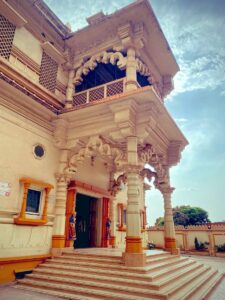 Exterior view of the Shree Sanatan Dharma Mandal Hindu Temple in Kampala