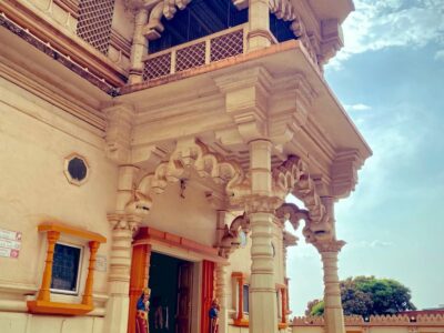 Exterior view of the Shree Sanatan Dharma Mandal Hindu Temple in Kampala