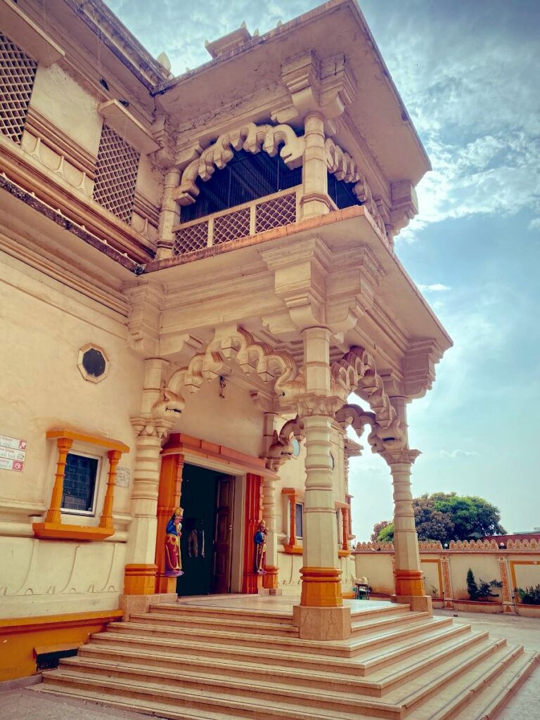 Exterior view of the Shree Sanatan Dharma Mandal Hindu Temple in Kampala