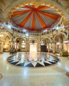 Interior view of the Shree Sanatan Dharma Mandal Hindu Temple in Kampala