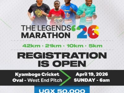 Join thousands in Kampala on 19th April 2026 for the Legends Marathon, honouring Uganda’s athletic legends while chasing your own