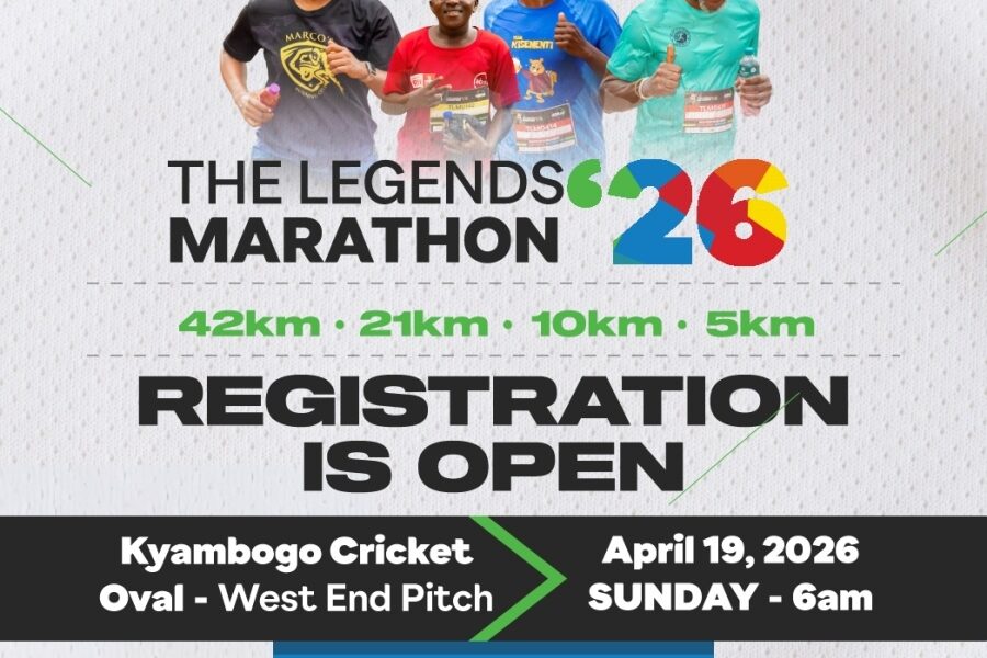 Join thousands in Kampala on 19th April 2026 for the Legends Marathon, honouring Uganda’s athletic legends while chasing your own