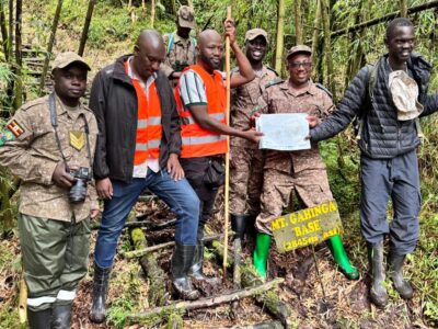 Uganda Wildlife Authority (UWA) hands over the site to Powerland International LTD for Uganda’s first multi-day Virunga volcanoes trail, connecting Muhabura, Gahinga, and Sabinyo with overnight cabins for epic sequential summits