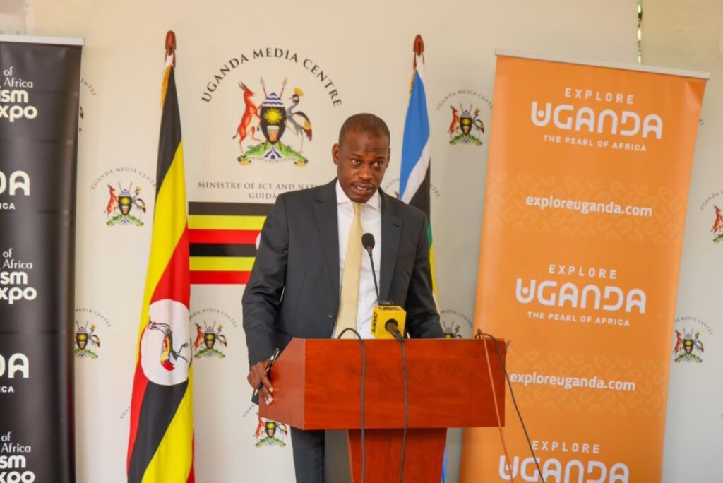 Hon. Martin Mugarra Bahinduka, Minister of State for Tourism, Wildlife and Antiquities, calls on Ugandans to join conservation efforts during the World Wildlife Day 2026 launch