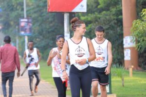 Participants warming up ahead of the Culture Heritage Marathon 2026