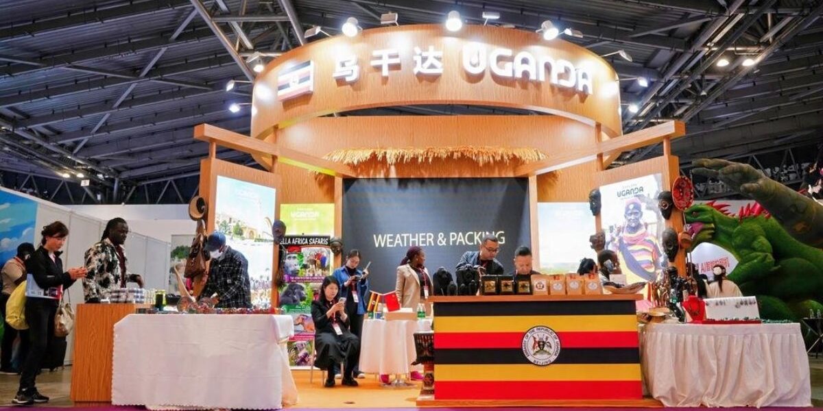 Uganda’s vibrant stand at the Tourism Plus Expo showcases the country’s attractions, products, and travel experiences to an international audience