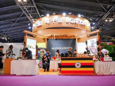 Uganda’s vibrant stand at the Tourism Plus Expo showcases the country’s attractions, products, and travel experiences to an international audience