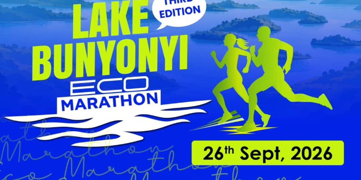 Official poster announcing the 3rd edition of the Lake Bunyonyi Eco Marathon, scheduled for September 26th, 2026, promoting sustainable tourism and community engagement
