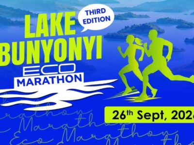 Official poster announcing the 3rd edition of the Lake Bunyonyi Eco Marathon, scheduled for September 26th, 2026, promoting sustainable tourism and community engagement