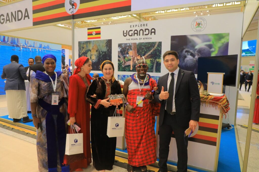 Uganda’s exhibition team showcases the country’s rich cultural heritage and wildlife attractions at the Turkmen Travel Expo 2026, promoting the “Explore Uganda - The Pearl of Africa” tourism campaign to international visitors