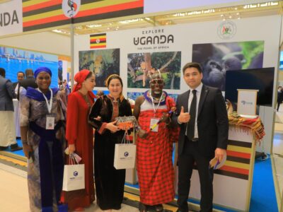 Uganda’s exhibition team showcases the country’s rich cultural heritage and wildlife attractions at the Turkmen Travel Expo 2026, promoting the “Explore Uganda - The Pearl of Africa” tourism campaign to international visitors
