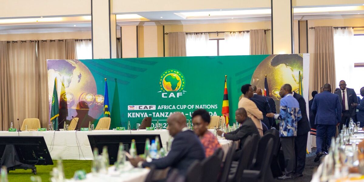 Impressive setup at Mestil Hotel Kampala for the PAMOJA 27 AFCON 2027 Workshop. The grand CAF banner proudly displays the three host nations,Kenya, Tanzania, and Uganda, ahead of the continent’s biggest football festival