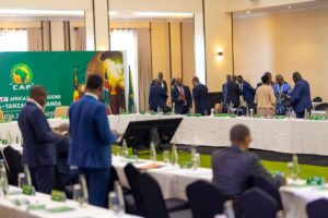 Delegates engage in fruitful discussions during the two-day PAMOJA 27 Workshop at Mestil Hotel’s Bunyonyi Ballroom