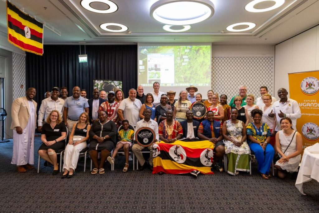 Stakeholders, tour operators, and dignitaries from Uganda and Germany gather for a commemorative group photograph at the successful tourism promotion event in Düsseldorf. Photo Credit; Ministry of Foreign Affairs - Uganda