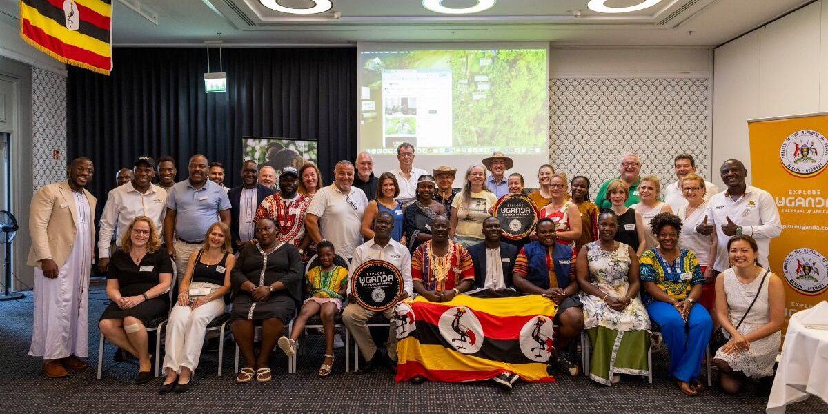 Stakeholders, tour operators, and dignitaries from Uganda and Germany gather for a commemorative group photograph at the successful tourism promotion event in Düsseldorf. Photo Credit; Ministry of Foreign Affairs - Uganda