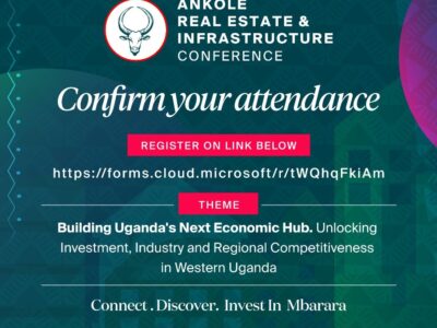Official poster for REDi Mbarara 2026 (Ankole Real Estate & Infrastructure Conference) set to take place on 21st August 2026 at Igongo Country Hotel, Mbarara in Western Uganda