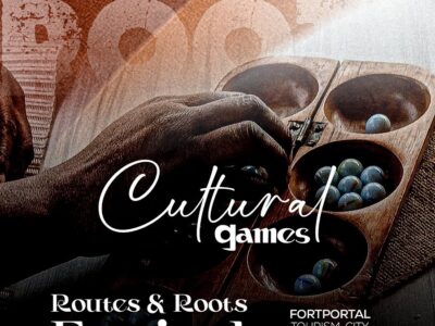Official poster for the Routes & Roots Festival 2026 (29–31 October, Fort Portal, Uganda), featuring traditional cultural games as a symbol of the event’s focus on culture, music and tourism Official poster for the Routes & Roots Festival 2026 (29–31 October, Fort Portal, Uganda), featuring traditional cultural games as a symbol of the event’s focus on culture, music and tourism