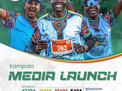Official promotional poster for the Gulu City Marathon 2026 Kampala media launch, held at the Sheraton Kampala Hotel on Thursday, 30th July 2026 Official promotional poster for the Gulu City Marathon 2026 Kampala media launch, held at the Sheraton Kampala Hotel on Thursday, 30th July 2026
