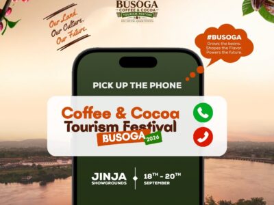 Official poster for the Busoga Coffee & Cocoa Tourism Festival 2026, set for 18th-20th September at Jinja Showgrounds, promoting the region’s agricultural transformation and agro-tourism potential Official poster for the Busoga Coffee & Cocoa Tourism Festival 2026, set for 18th-20th September at Jinja Showgrounds, promoting the region’s agricultural transformation and agro-tourism potential