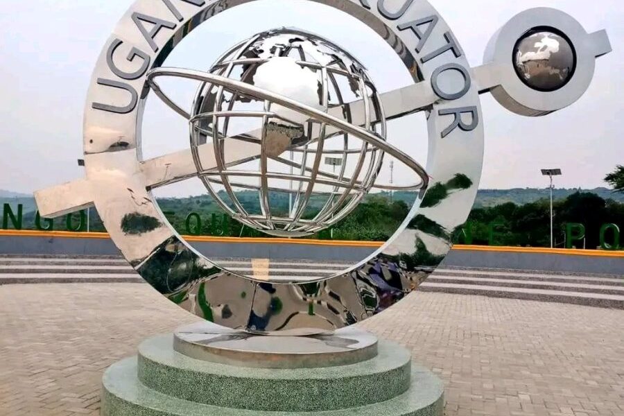 Close-up photo of the Kikorongo Equator located in Kikorongo, Kasese District, Western Uganda