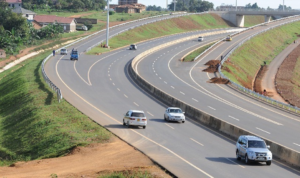 A scenic stretch of Uganda’s expressway system, where well-engineered roads meet the country’s characteristic green terrain