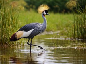 Grey Crowned Crane