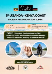 The 5th Uganda–Kenya Coast Tourism and Innovation Summit is set to take place from the 26th to 27th October 2026