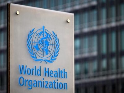 The World Health Organization logo and plaque. WHO has confirmed the end of Uganda’s 2026 Ebola outbreak