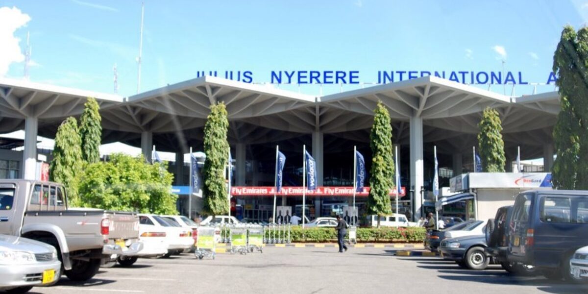 Photograph taken from Julius Nyerere International Airport in Tanzania
