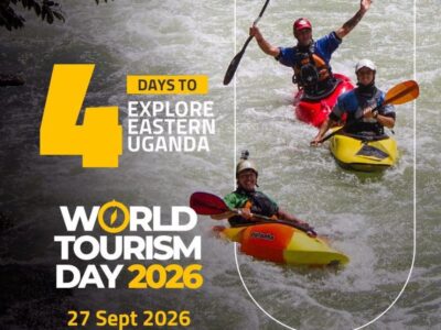 The World Tourism Day Celebrations in Uganda are set to happen from the 25th to 27th September, 2026 in Mbale City in Eastern Uganda World Tourism Day 2026