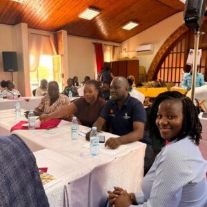 Delegates engage in discussion during a session of the Stakeholder Policy Dialogue focused on empowering indigenous minority women through cultural enterprise