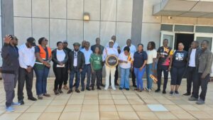 Members of the second cohort of EAC Hotel Assessors, together with trainers and partners, gather outside the Hotel and Tourism Training College in Jinja. The 30 professionals are being equipped to assess accommodation establishments against East African Community Classification Criteria